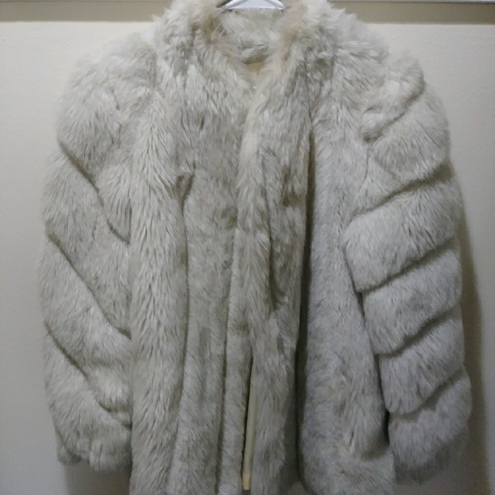 Fake fur coat